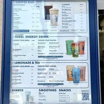 Dutch Bros&nbsp;Menu USA