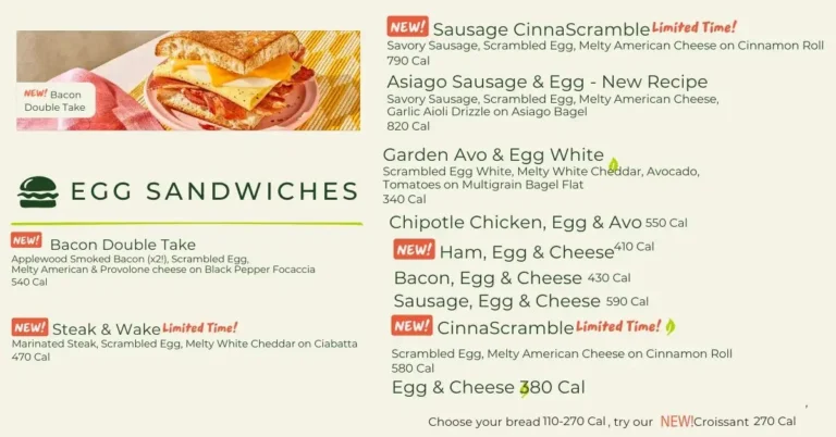 Panerabread Menu USA Prices