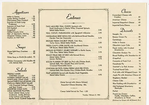 Au Cheval Menu USA Prices 2026