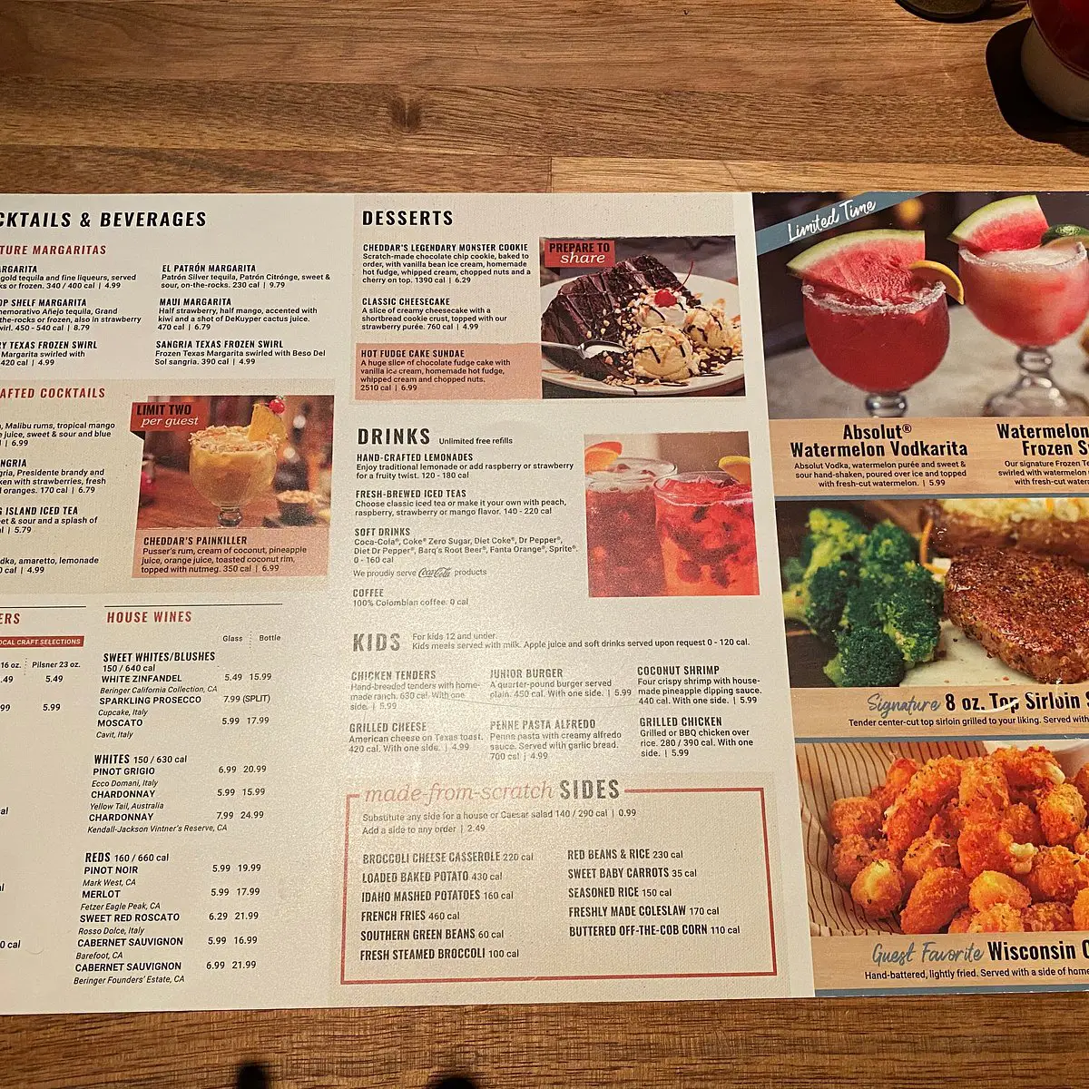 Cheddar’s Menu USA Prices 2026