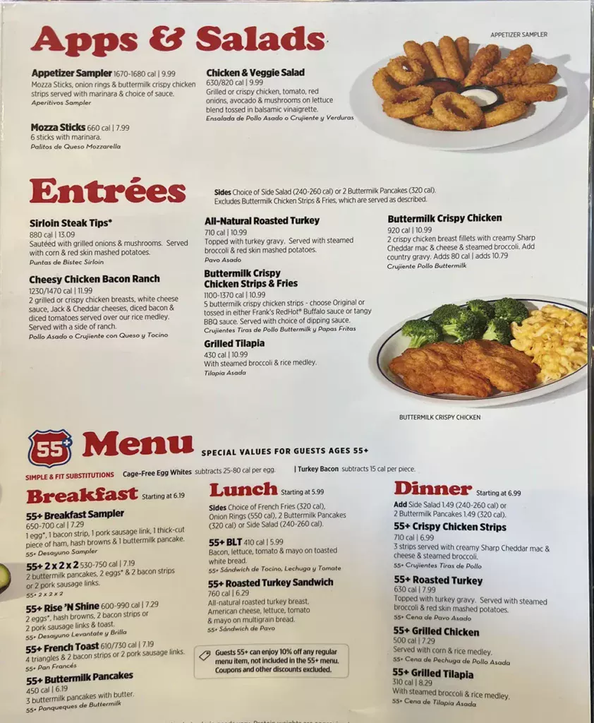 IHOP&nbsp;Menu USA