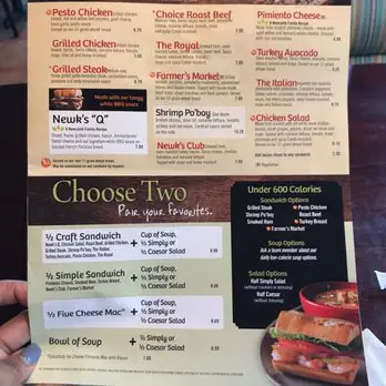 Newk’s Menu USA Prices 2026