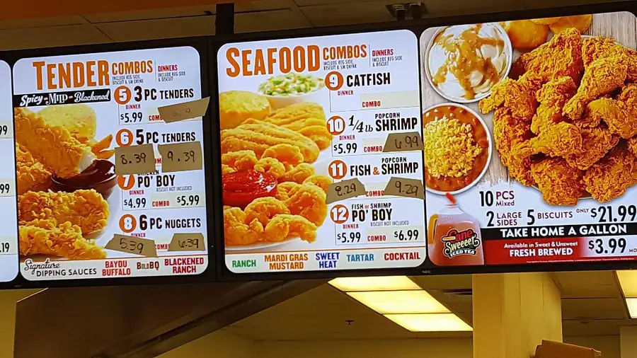 Popeyes Menu USA Prices 2026