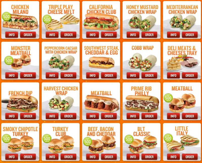 Quiznos Menu USA Prices 2026